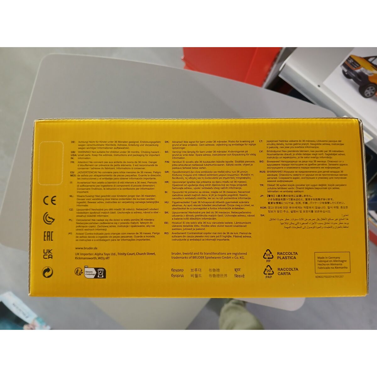 Truck voor Openbare Werken Gabelstapler Bruder 02511 (29 x 9 x 22 cm)