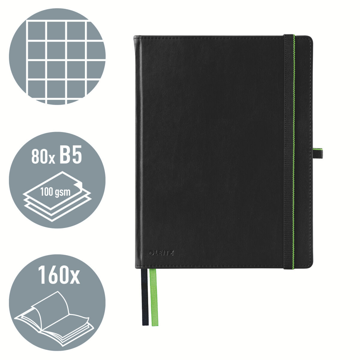 Image secondaire de Bloc de Notes Leitz Complete Noir 80 Volets