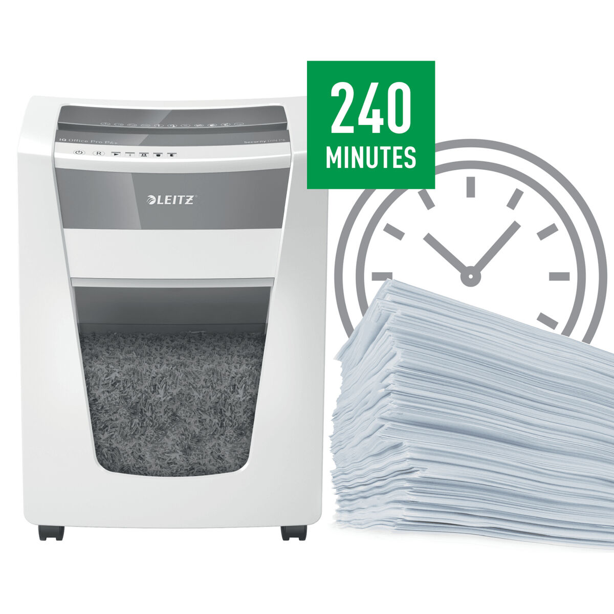 Afbeeldingen van Micro-Cut Paper Shredder Leitz Office Pro P6+