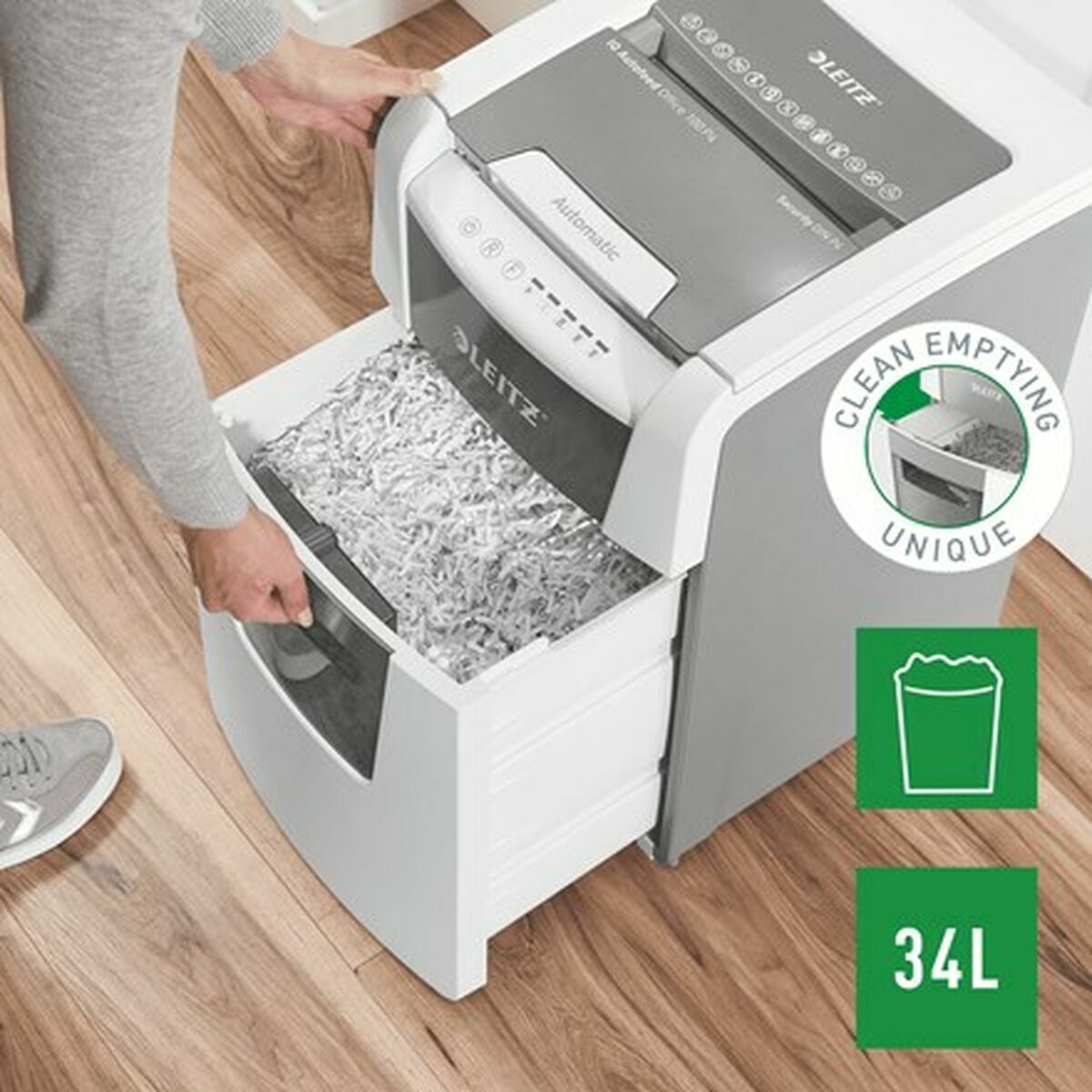 Afbeeldingen van Paper Shredder Leitz IQ 100 Autofeed P4