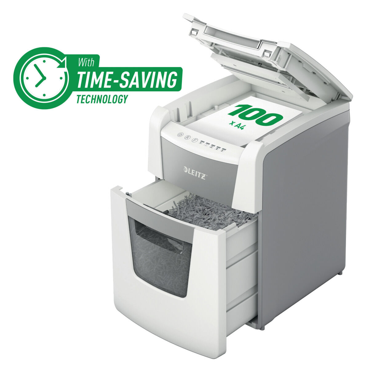 Afbeeldingen van Micro-Cut Paper Shredder Leitz IQ 100 Autofeed
