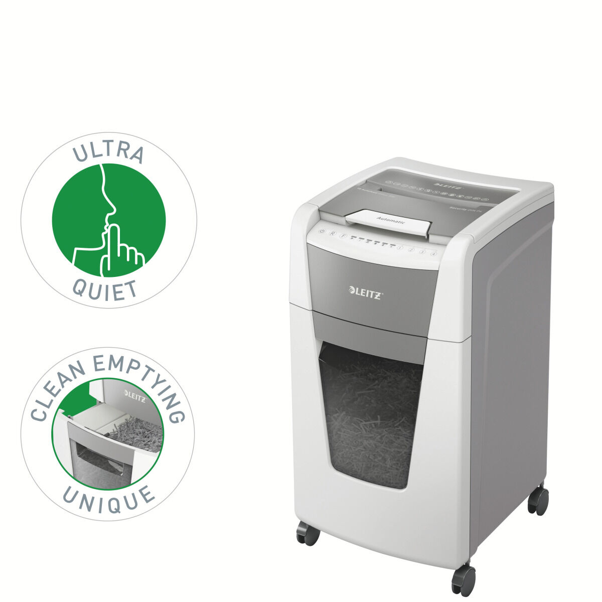 Afbeeldingen van Paper Shredder Leitz IQ 300 Autofeed P4 60 L