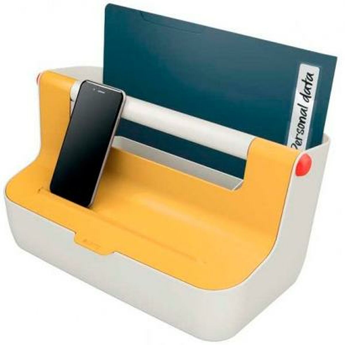 Кутия за Съхранение Leitz Cosy Дръжка за носене Жълт ABS ...