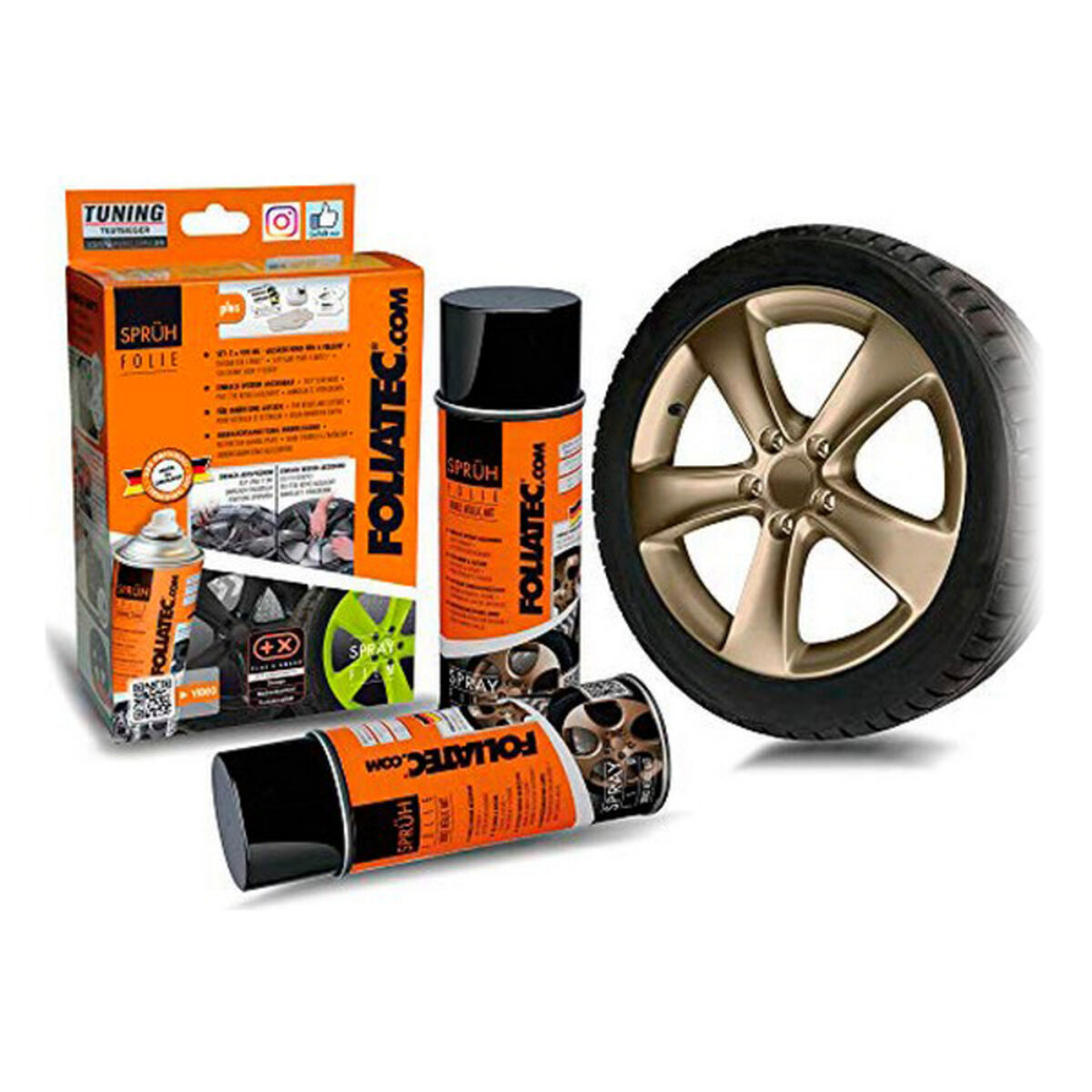 Vloeibaar rubber voor auto's Foliatec 2089   Brons 400 ml (2 pcs)