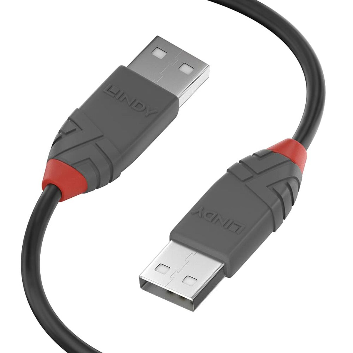 Câble Micro USB LINDY 36693 2 m Noir Gris Multicouleur