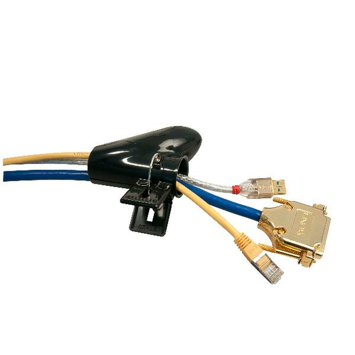 Afbeeldingen van Cable holder LINDY 40581 Black
