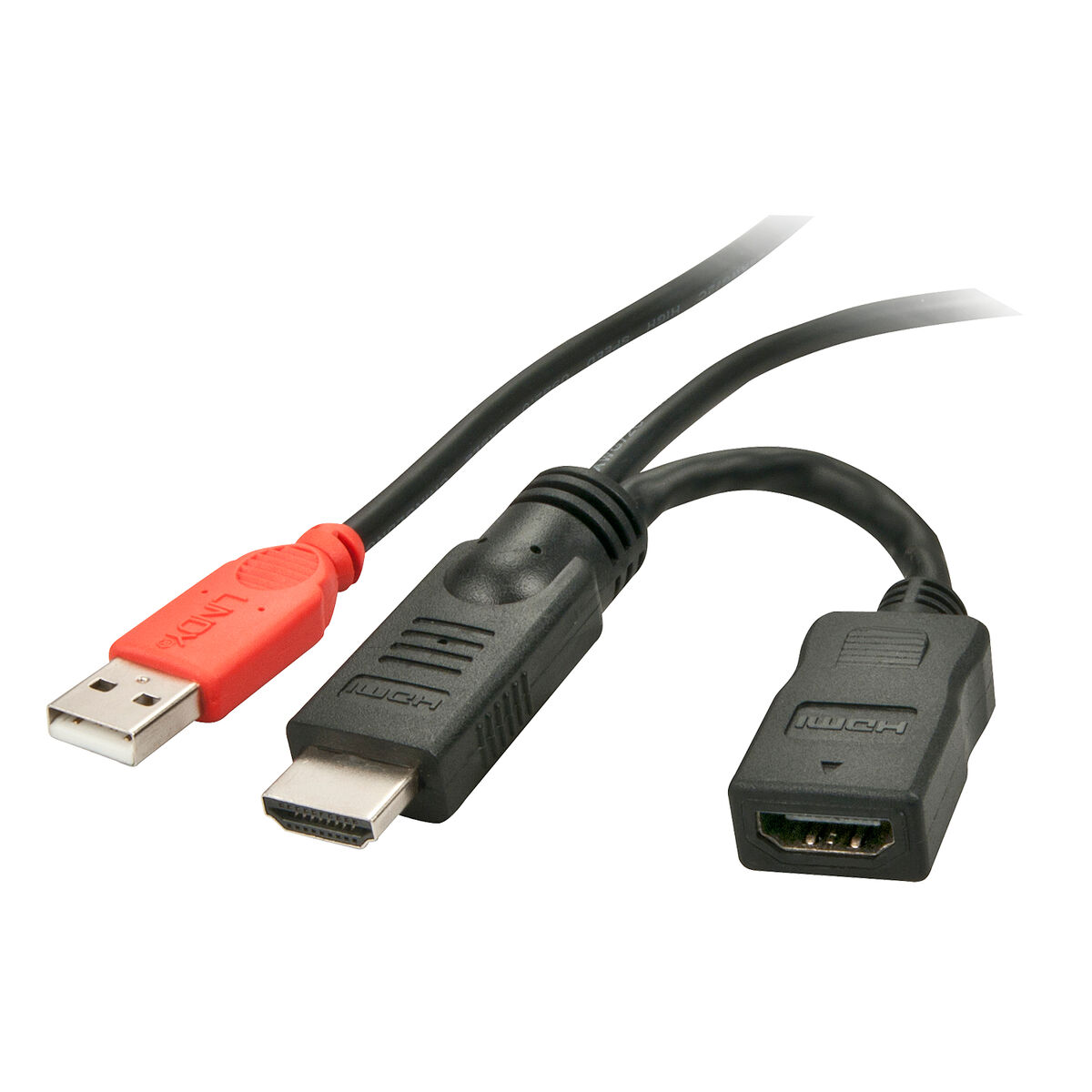 Afbeeldingen van HDMI Adapter LINDY HDMI 1.4 M/F 5 m Black