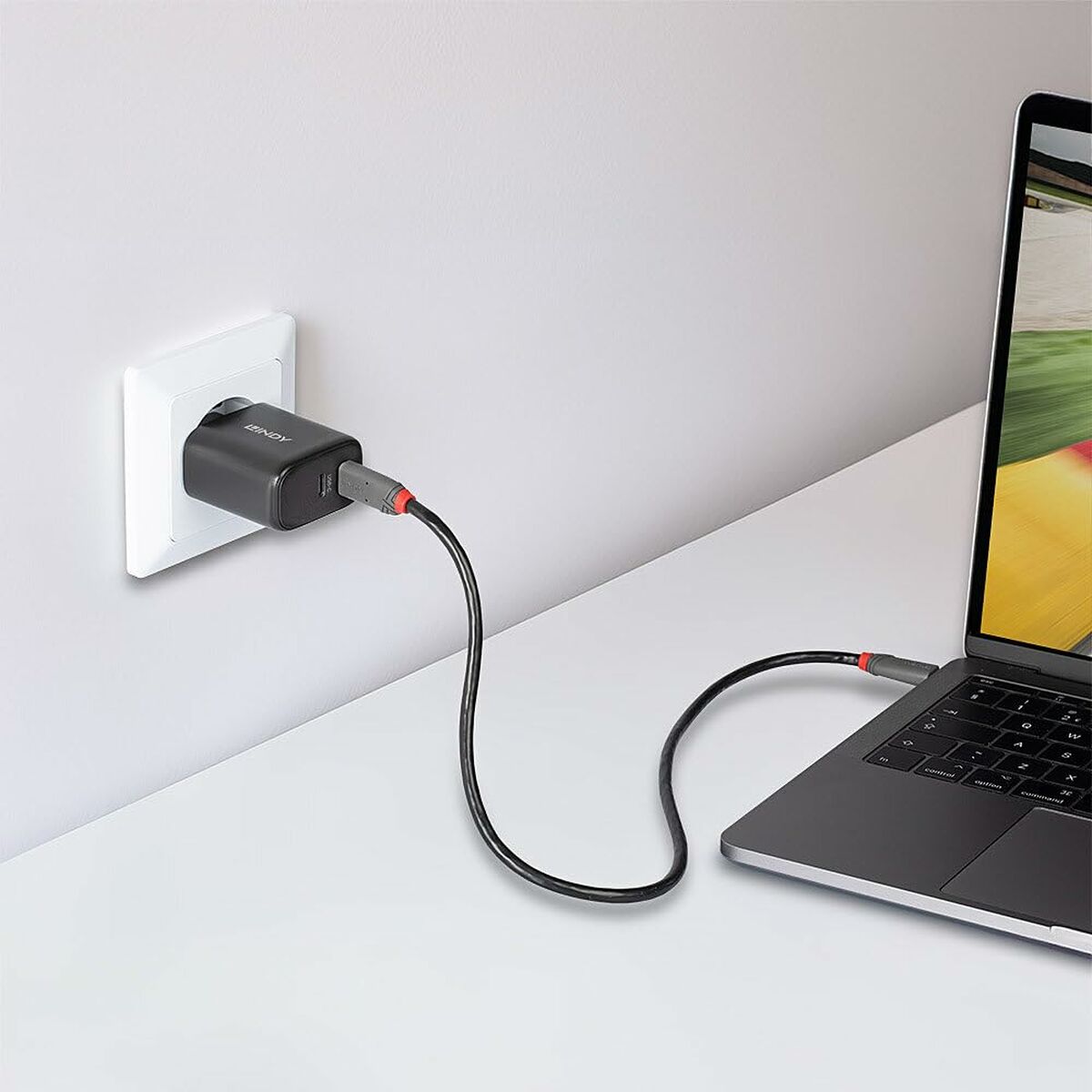 Wall Charger LINDY Black 65 W