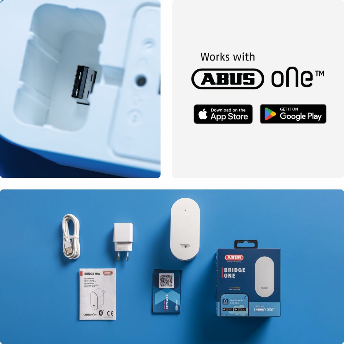 Afbeeldingen van Access point ABUS Bridge One CFW4100BK Black