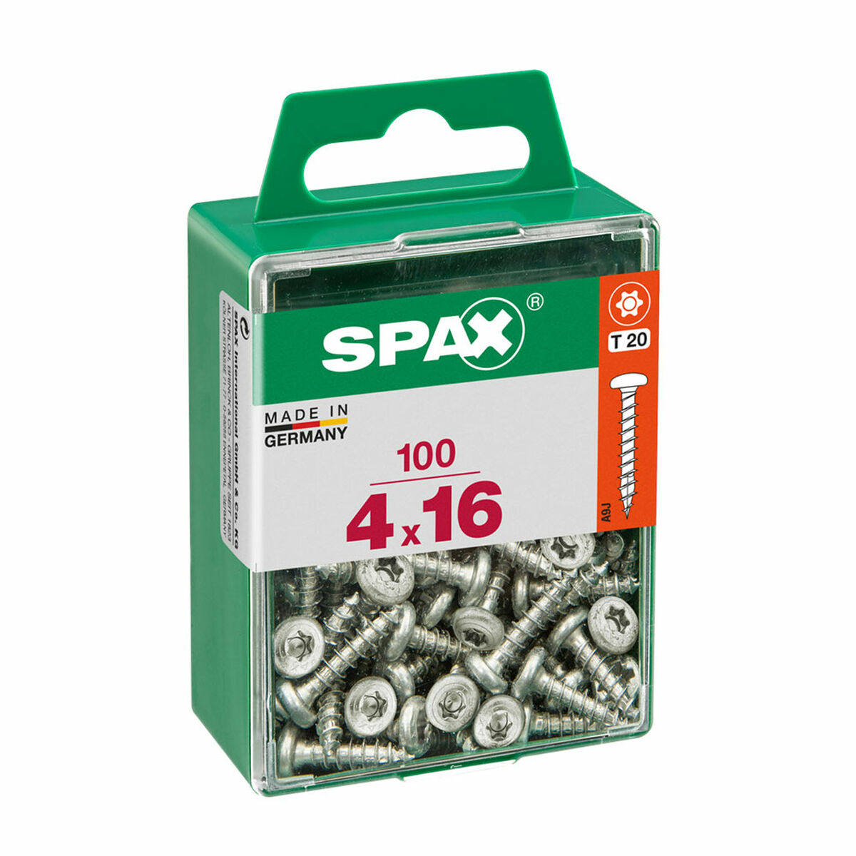 Screw Box SPAX Wirox Wood Round headed nozzle 100 Pieces (4 x 16 mm)