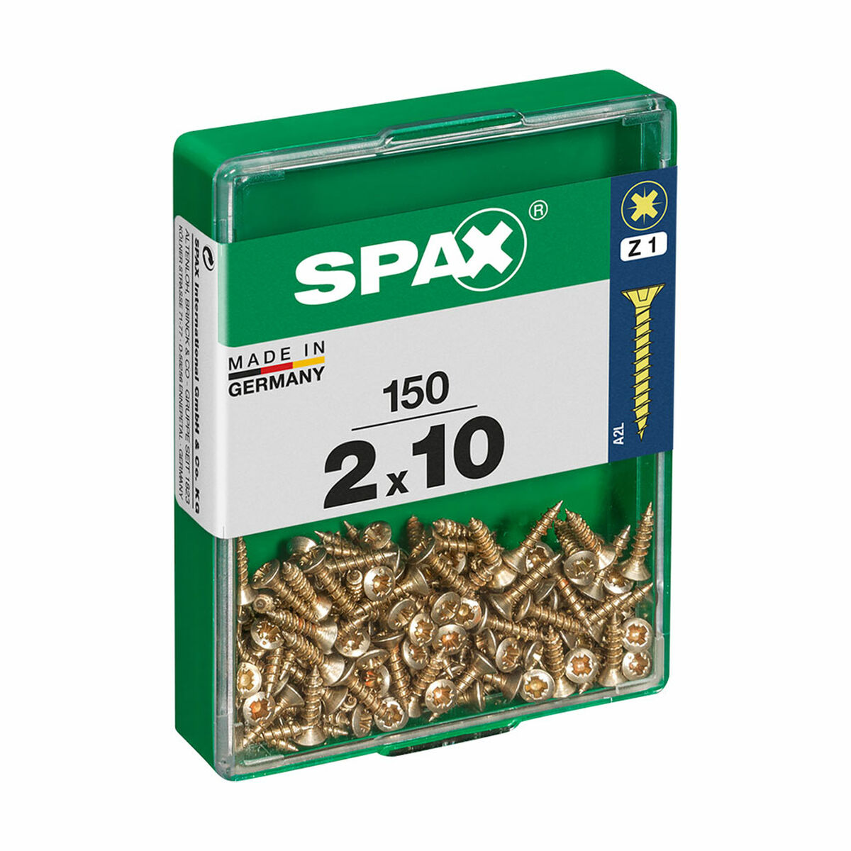 Screw Box SPAX Yellox Wood Flat head 150 Pieces (2 x 10 mm)