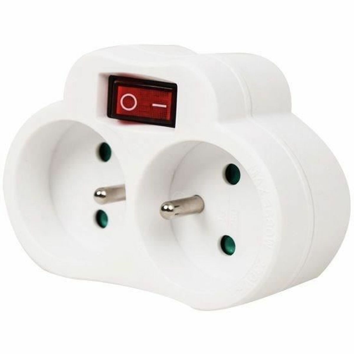 Afbeeldingen van 2-socket plugboard with power switch GAO 3680 W