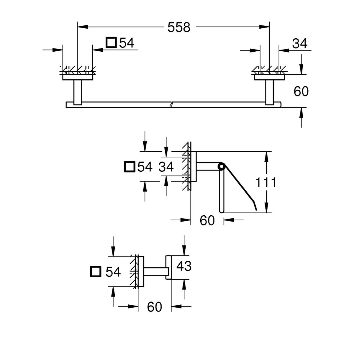 Kran jednouchwytowy Grohe Metal