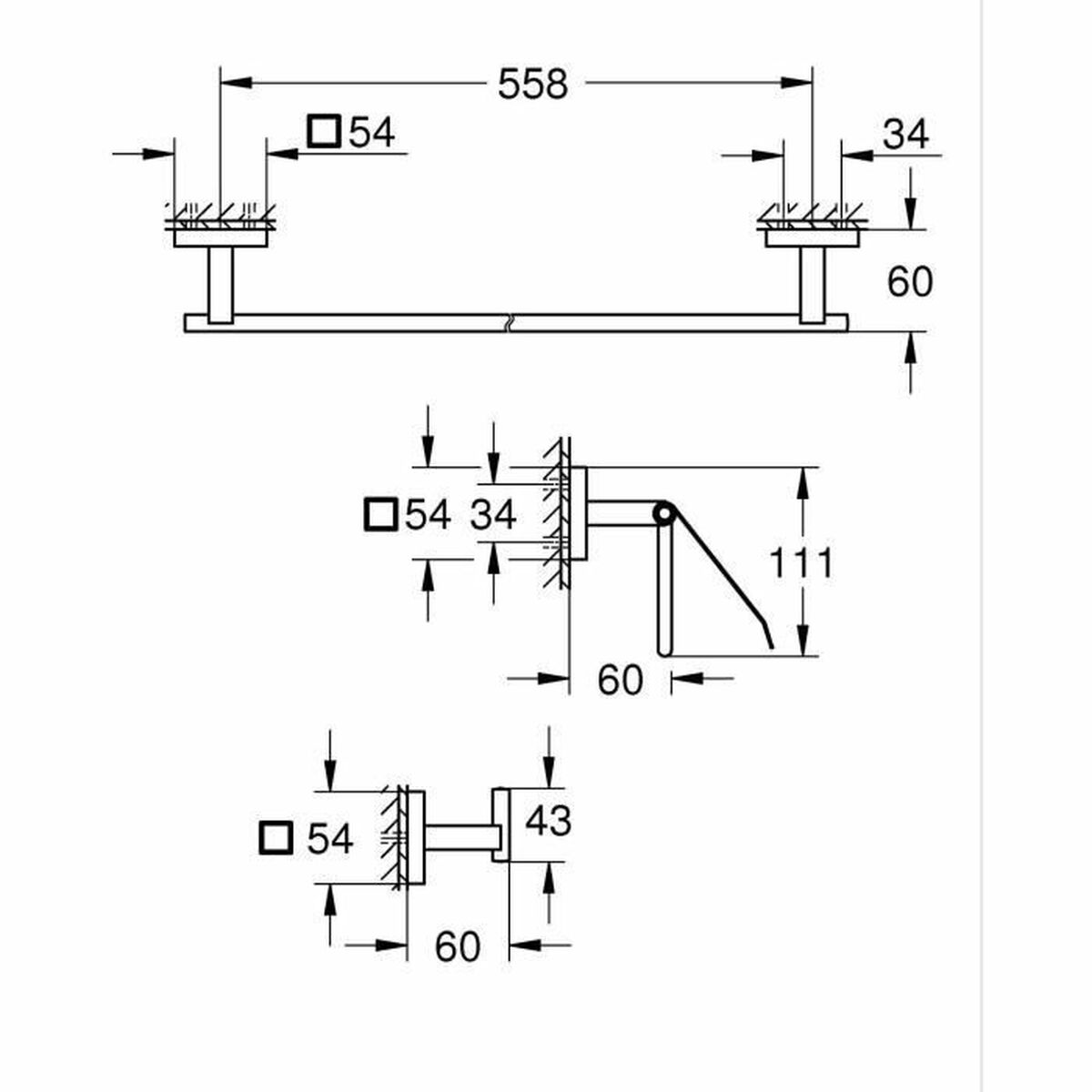 Kran jednouchwytowy Grohe Metal