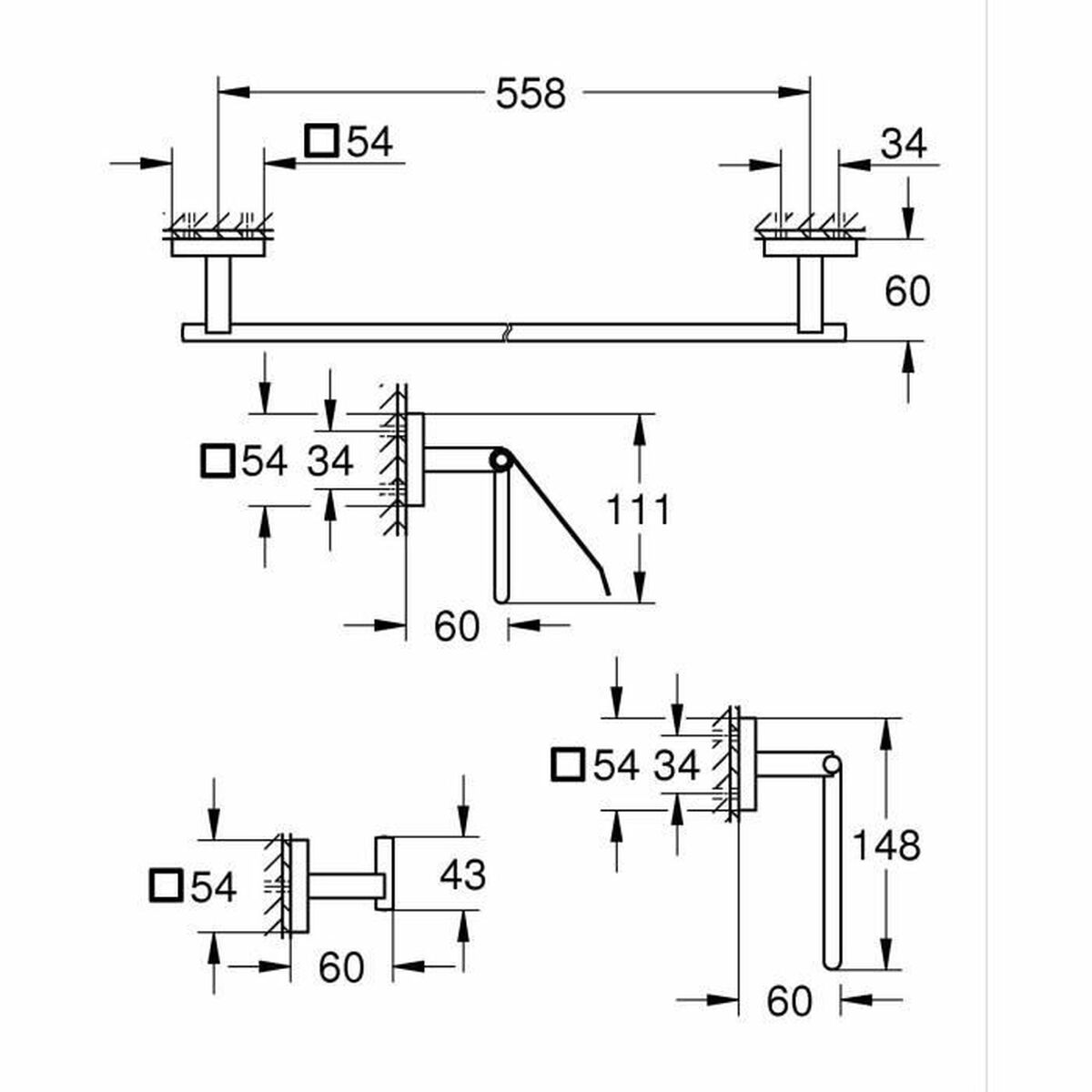 Kran jednouchwytowy Grohe Metal