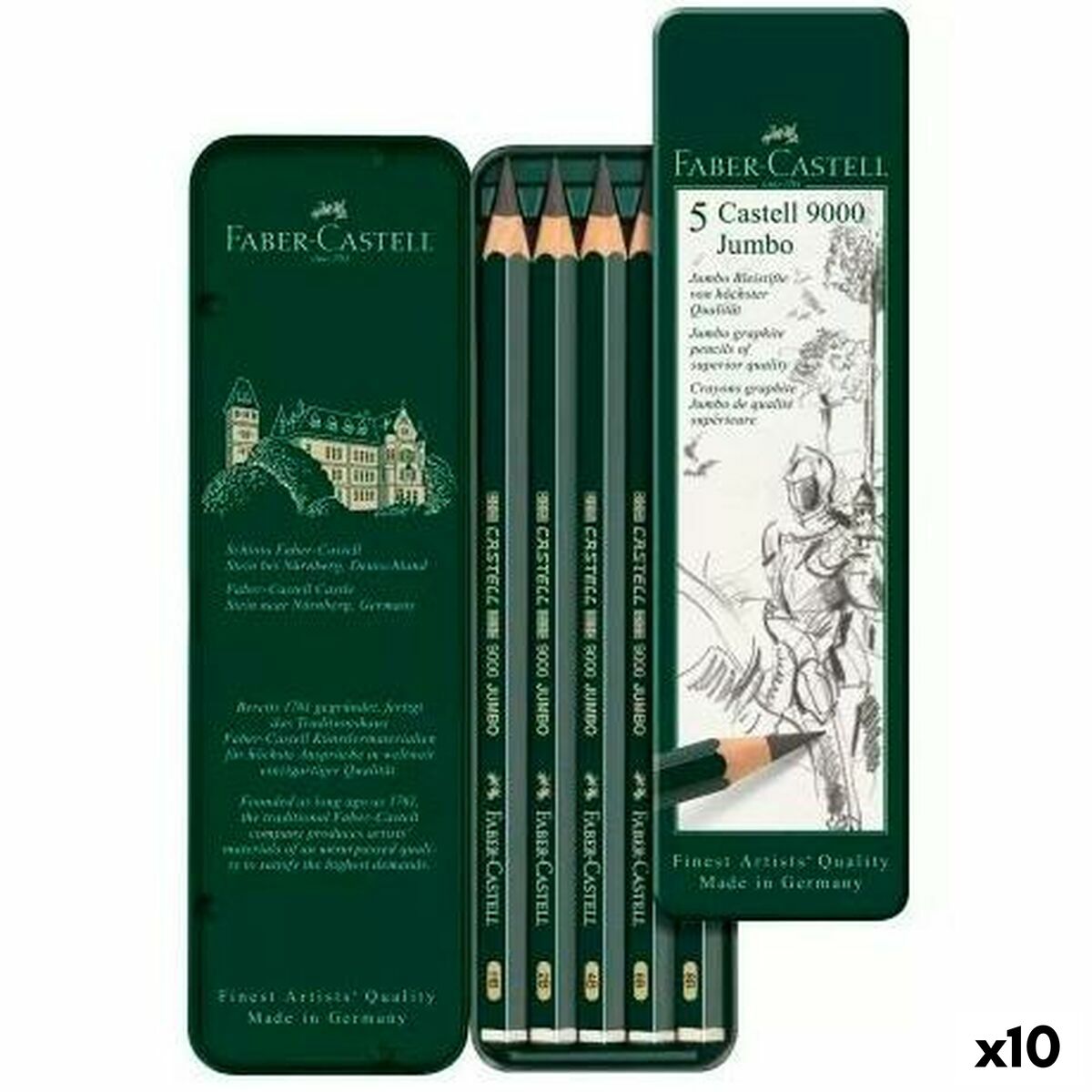 Ensemble de Crayons Faber-Castell (10 Unités)