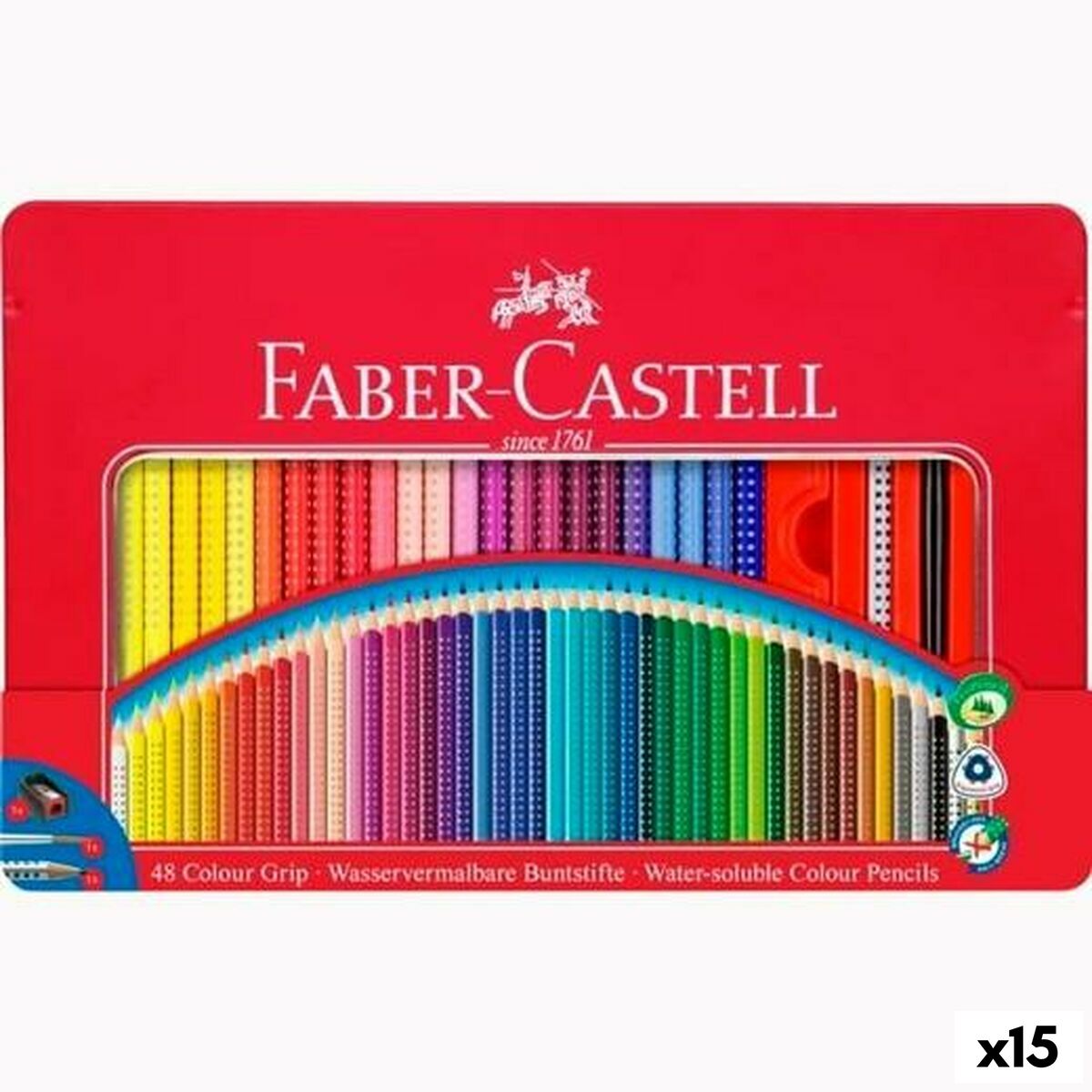 Crayons de couleur Faber-Castell Multicouleur (15 Unités)