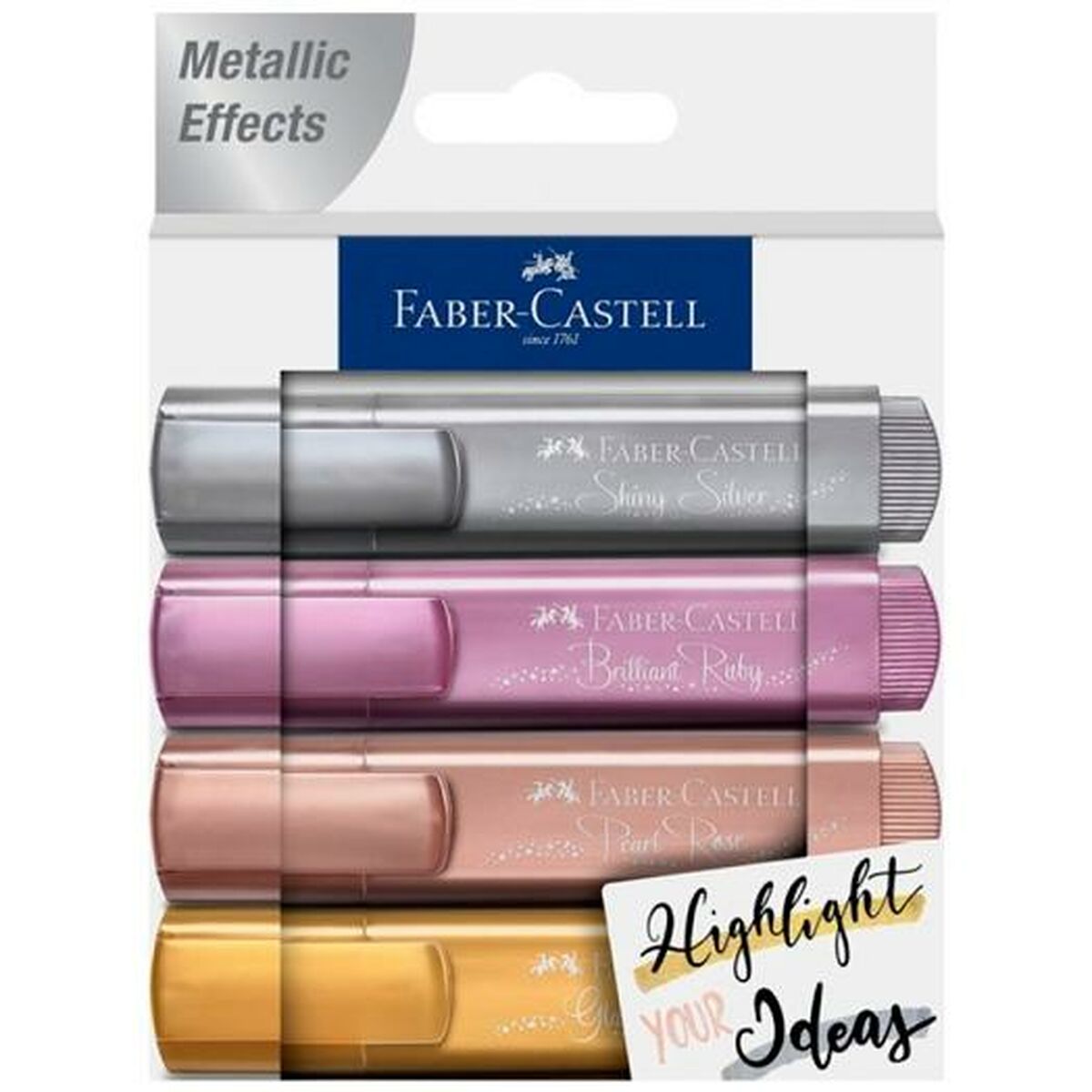 Image secondaire de Ensemble de Marqueurs Fluorescents Faber-Castell TEXTLINER 4 Pièces (5 Unités)