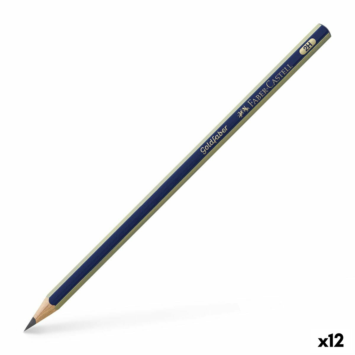 Μολύβι Faber-Castell GoldFaber 1221 Εξάγωνο 2H (12 Μονάδες)
