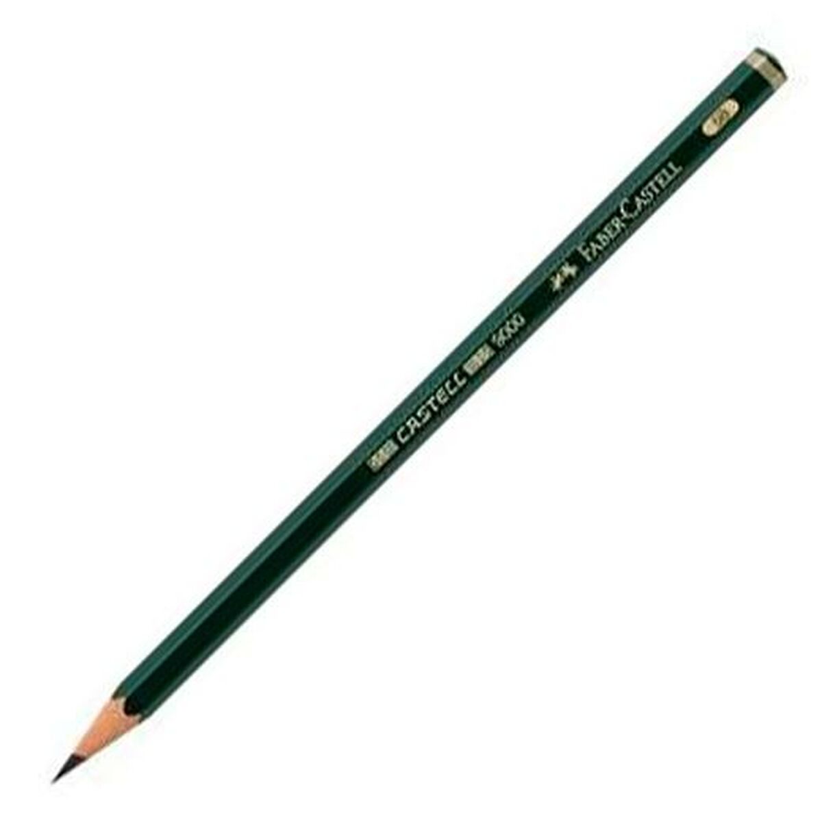 Μολύβι Faber-Castell 119005 Εξάγωνο 5B Πράσινο Οικολογικó (12 Μονάδες)