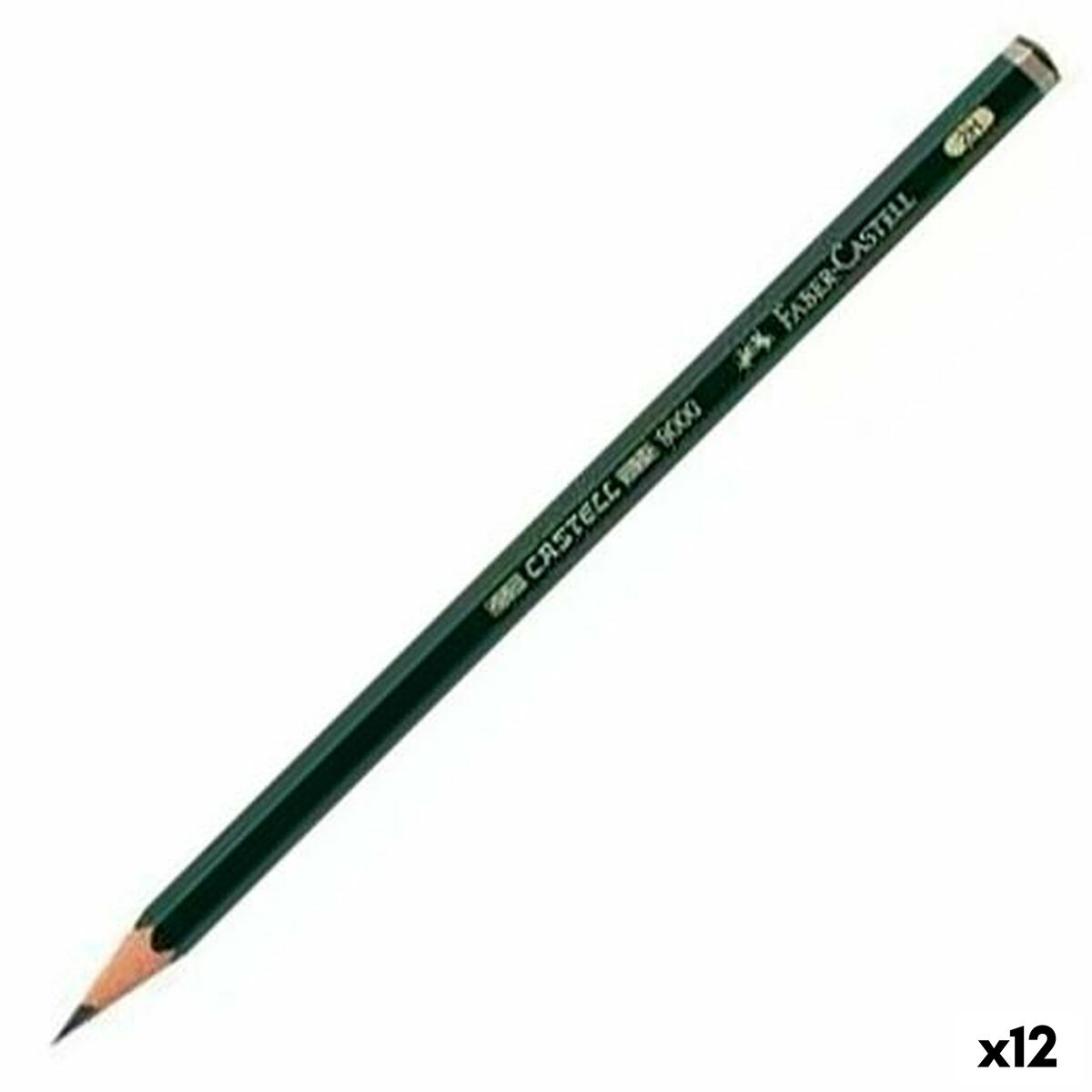 Crayon Faber-Castell 9000 Écologique 2H (12 Unités)