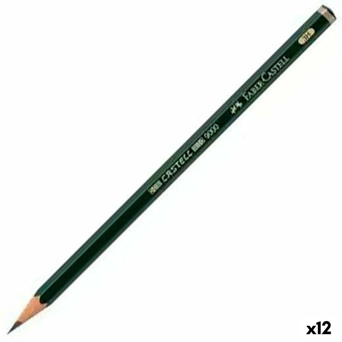 Crayon Faber-Castell 9000 Écologique 3H (12 Unités)
