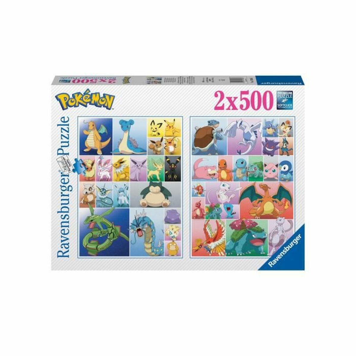 Puzzle Ravensburger Pokemon 1st Gen 2 x 500 Pièces