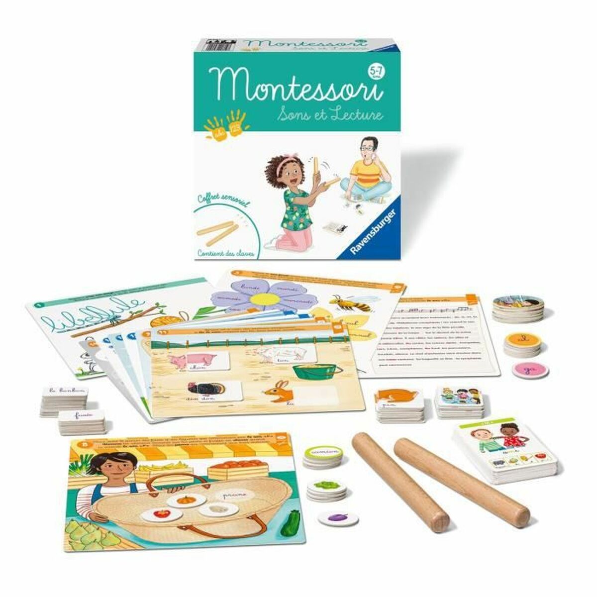 Jeu Éducation Enfant Ravensburger Montessori - Sounds and Reading (FR)