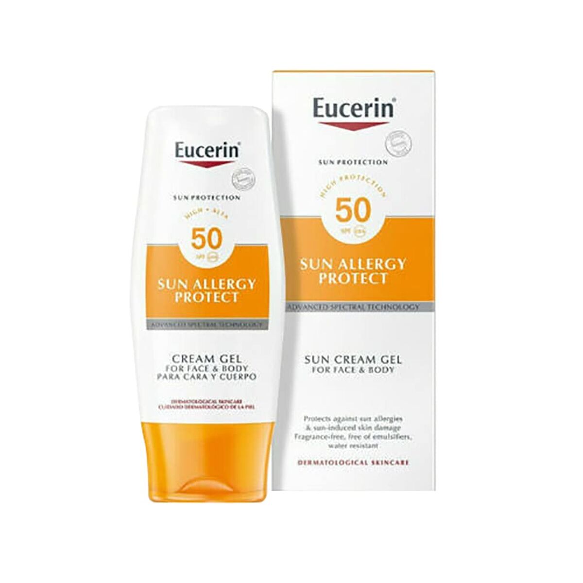 Gezichtszonnecrème Eucerin 3856515 Transparant Spf 50