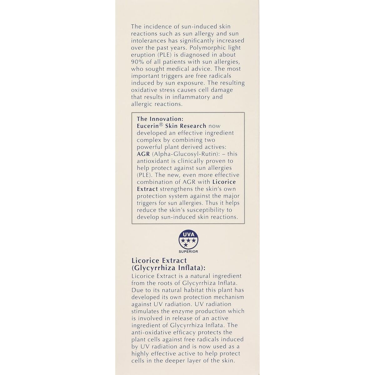 Gezichtszonnecrème Eucerin 3856515 Transparant Spf 50