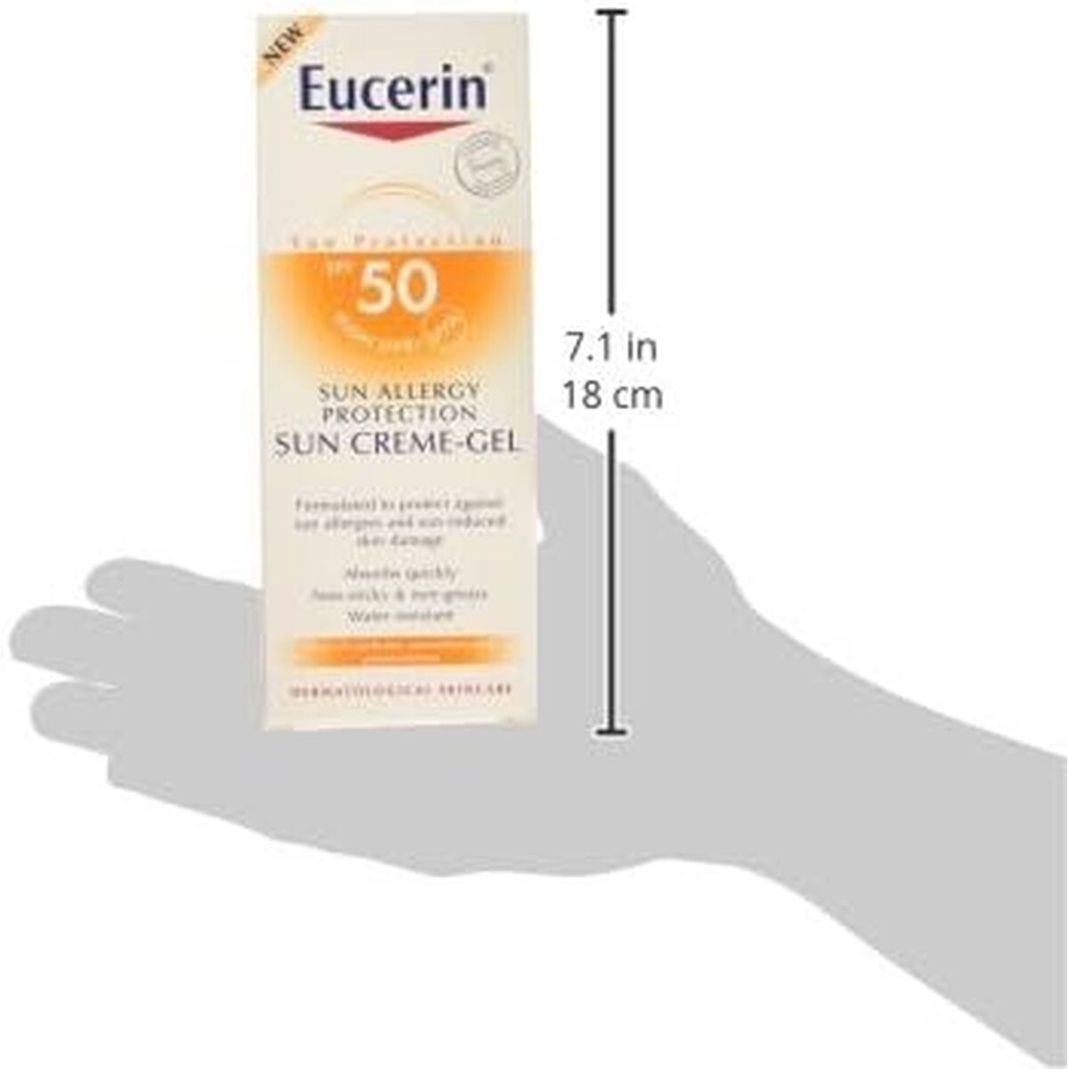Gezichtszonnecrème Eucerin 3856515 Transparant Spf 50