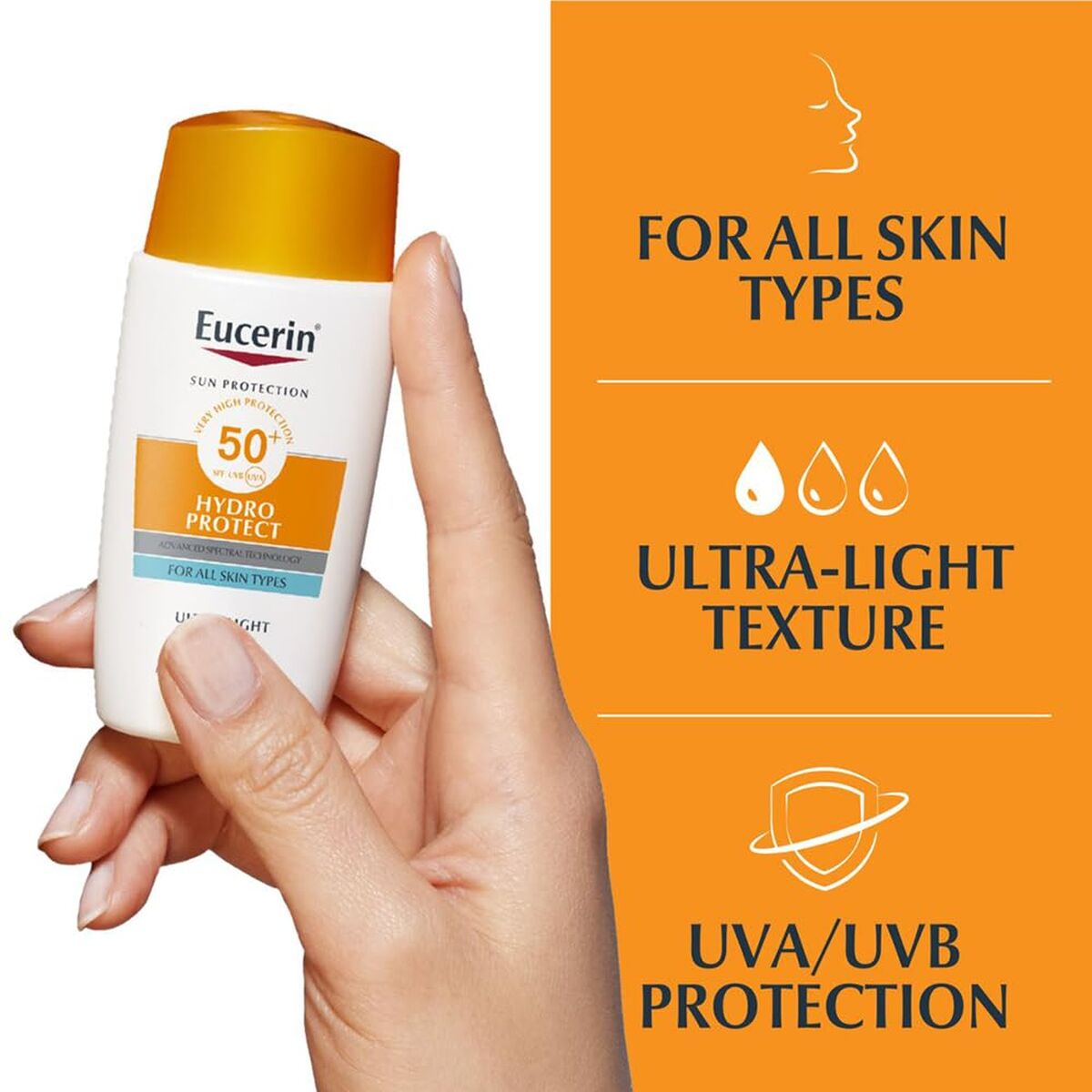 Gezichtszonnecrème Eucerin Wit