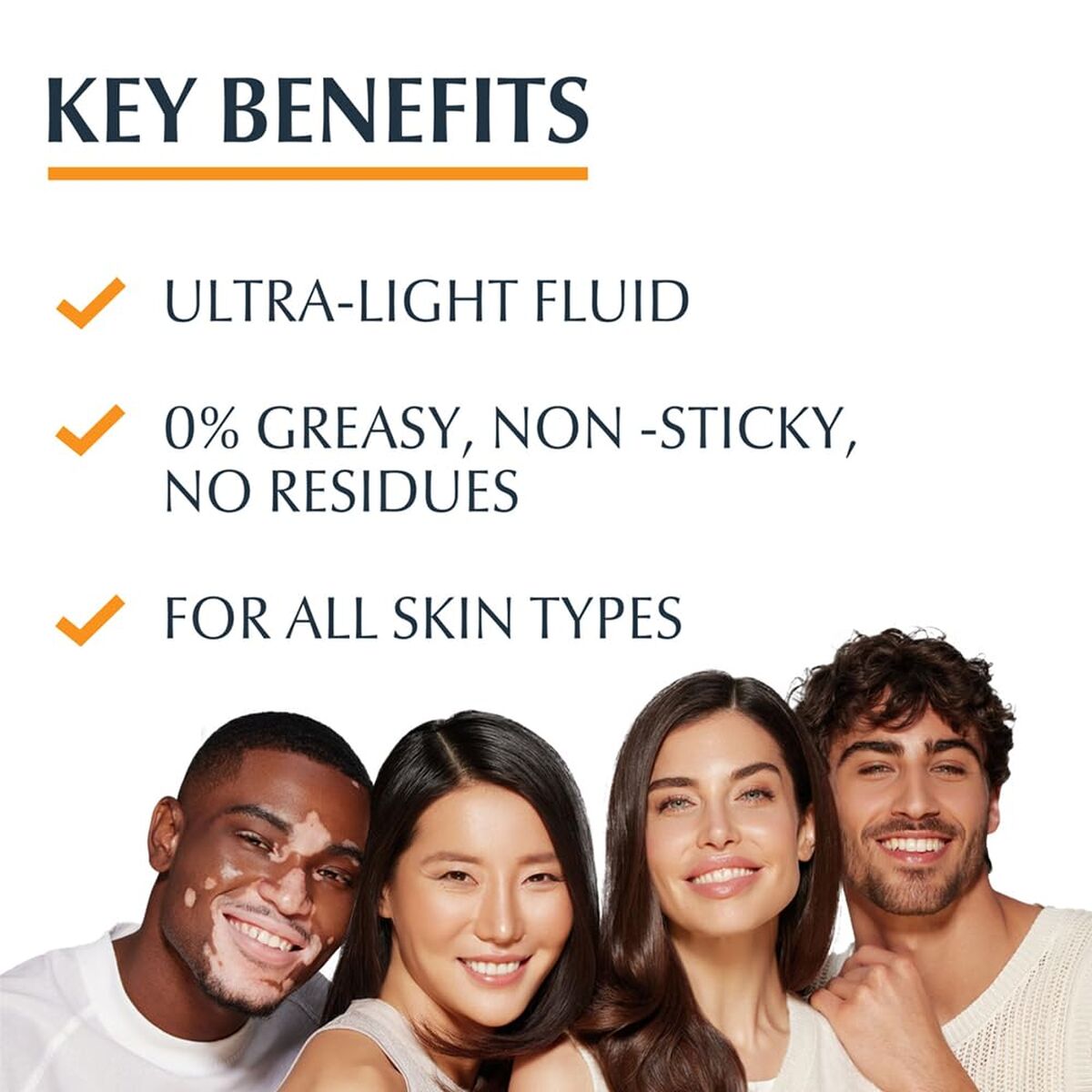 Gezichtszonnecrème Eucerin Wit