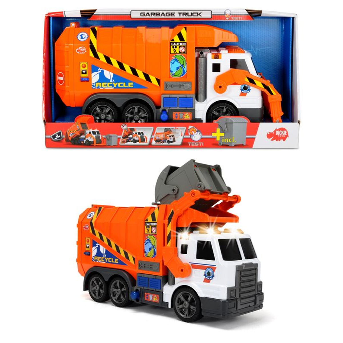 Camion-benne Dickie Toys 186380 Orange
