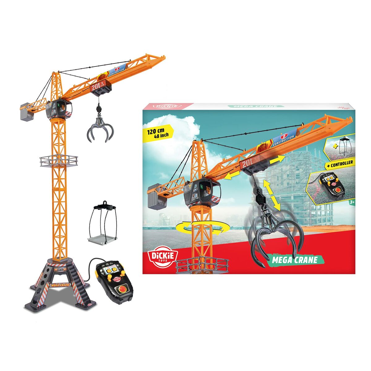 Grue de jouet Dickie Toys Wire-Guided Crane 120 cm