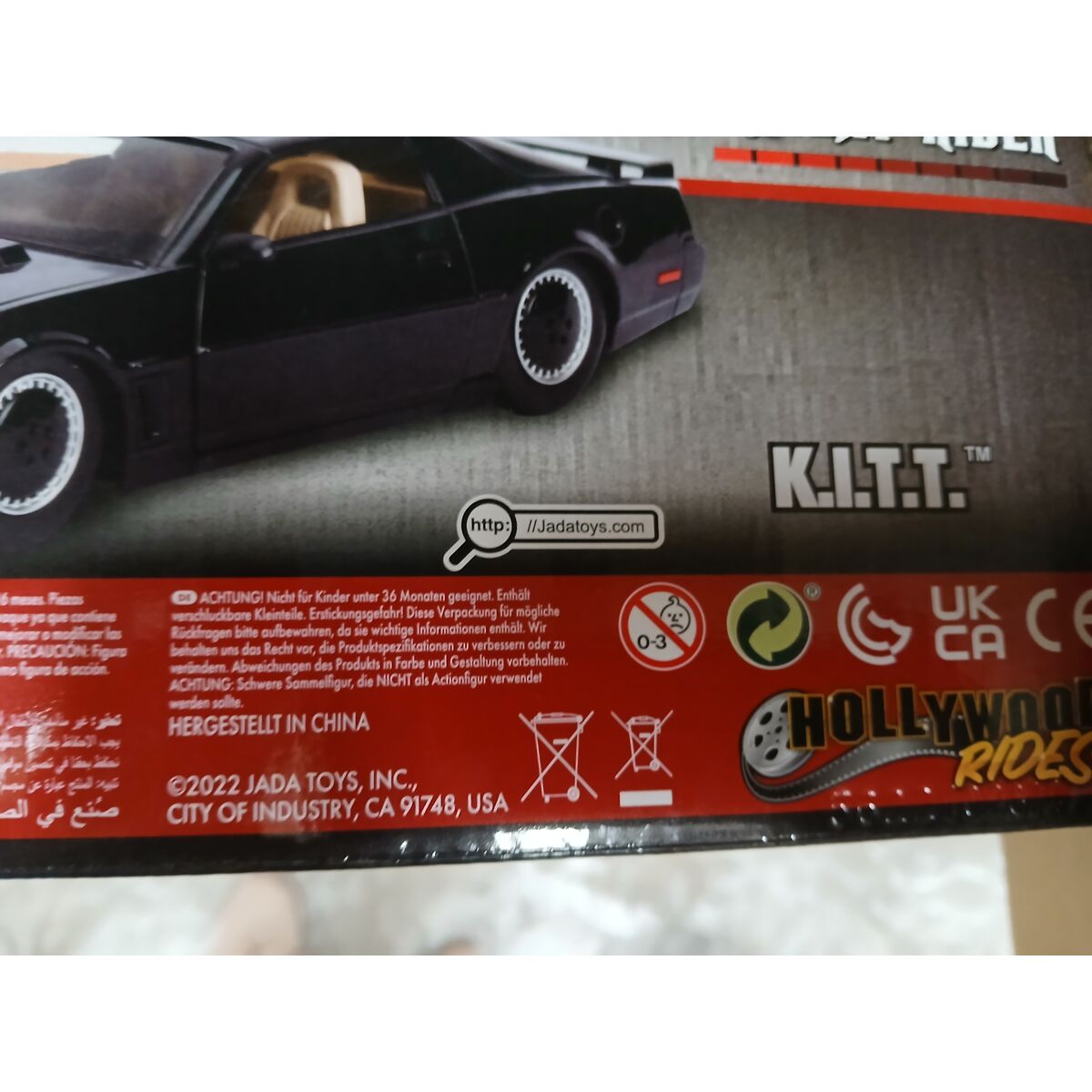 Car Hollywood Rides Simba Kitt Knight Rider 1:24 Black