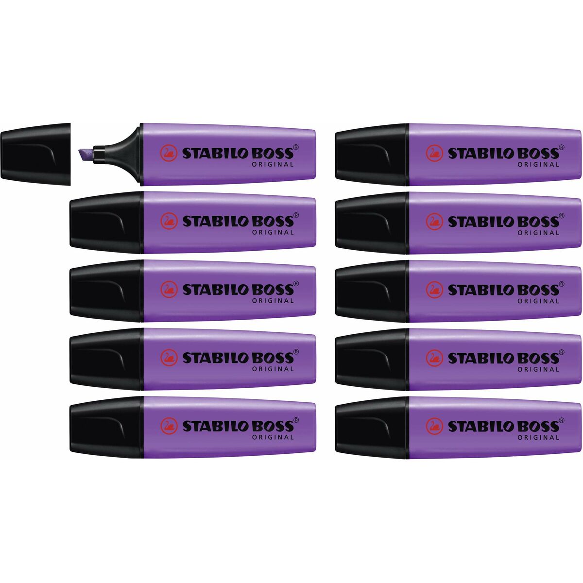 Marqueur fluorescent Stabilo Boss Violet 10 Unités