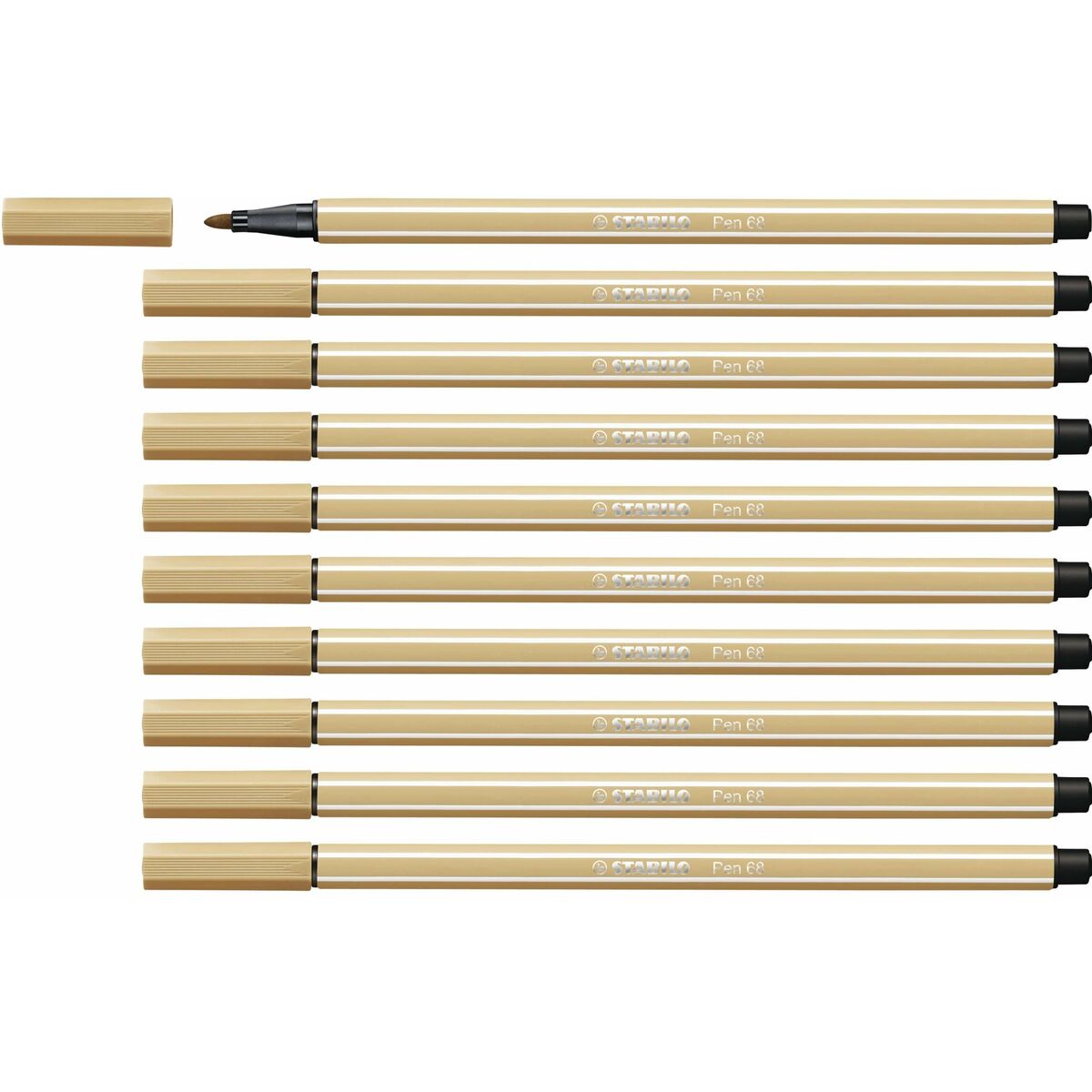 Μαρκαδόροι Stabilo Pen 68 Ώχρα (10 Τεμάχια)