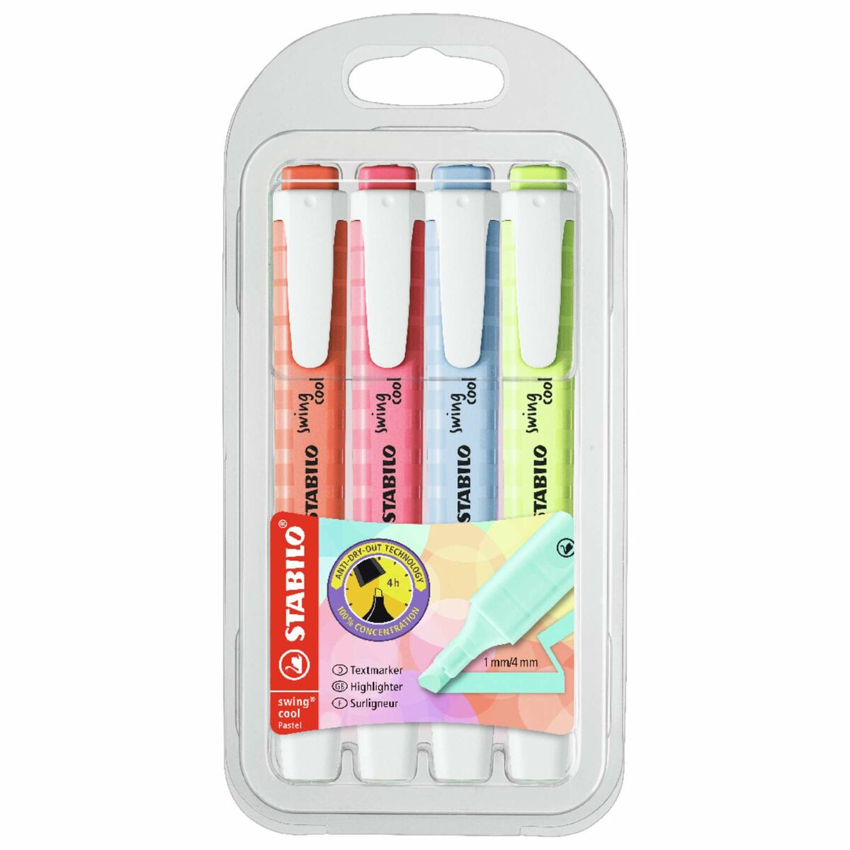 Highlighter Stabilo swing cool Pastell