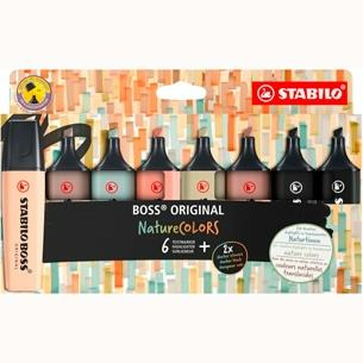 Image secondaire de Ensemble de Marqueurs Fluorescents Stabilo BOSS ORIGINAL NATURECOLORS Multicouleur 8 Pièces (5 Unités)