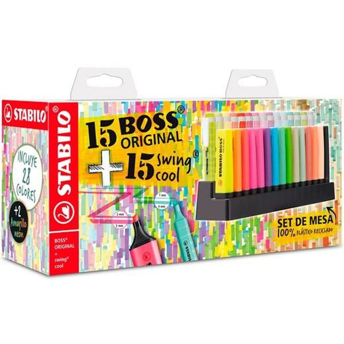 Ensemble de Marqueurs Fluorescents Stabilo BOSS ORIGINAL Multicouleur 30 Pièces