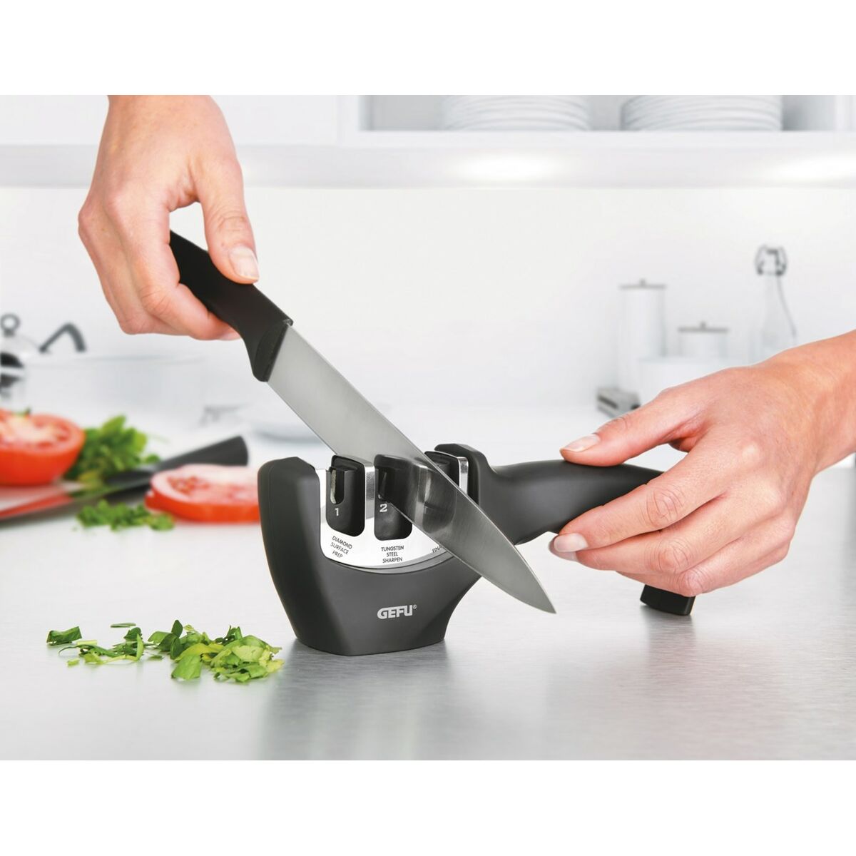 Image secondaire de Affûteuse de couteaux Gefu G-13930 Acier Plastique Céramique