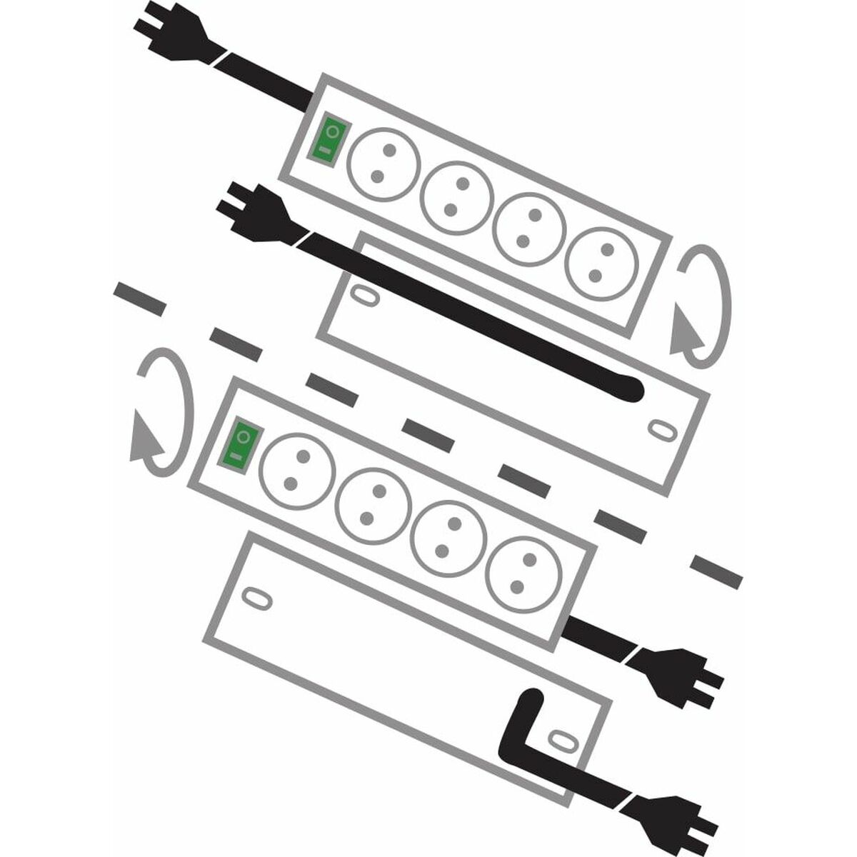 Afbeeldingen van Schuko 10 Way Multi-socket Adapter Brennenstuhl Primera-Line 3600 W (2 m)