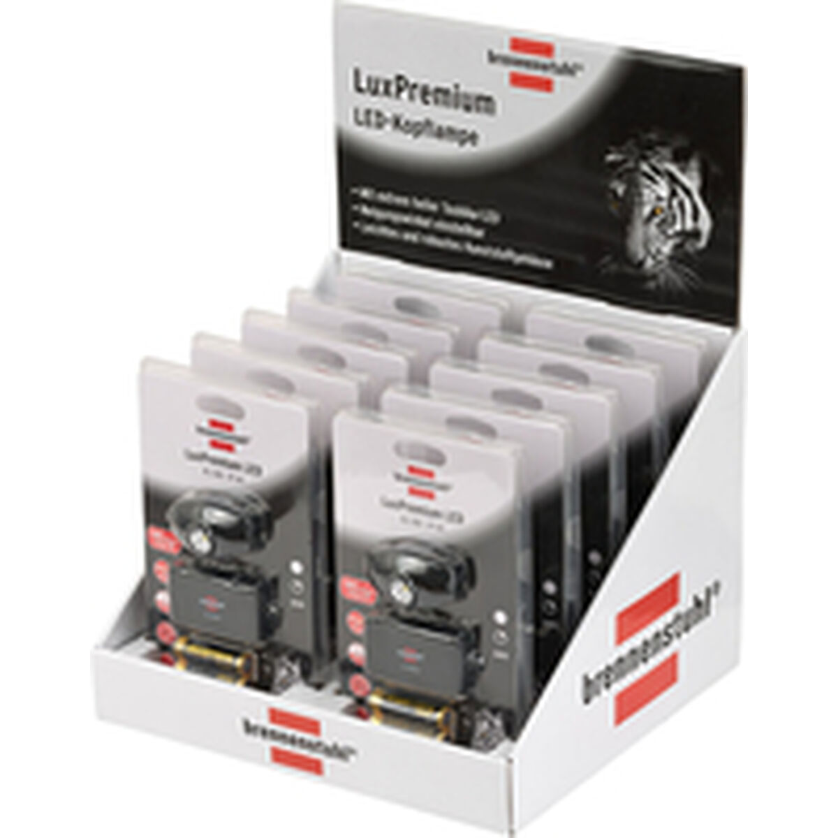 Ledlamp voor op het hoofd Brennenstuhl 1178780 Zwart 200 Lm