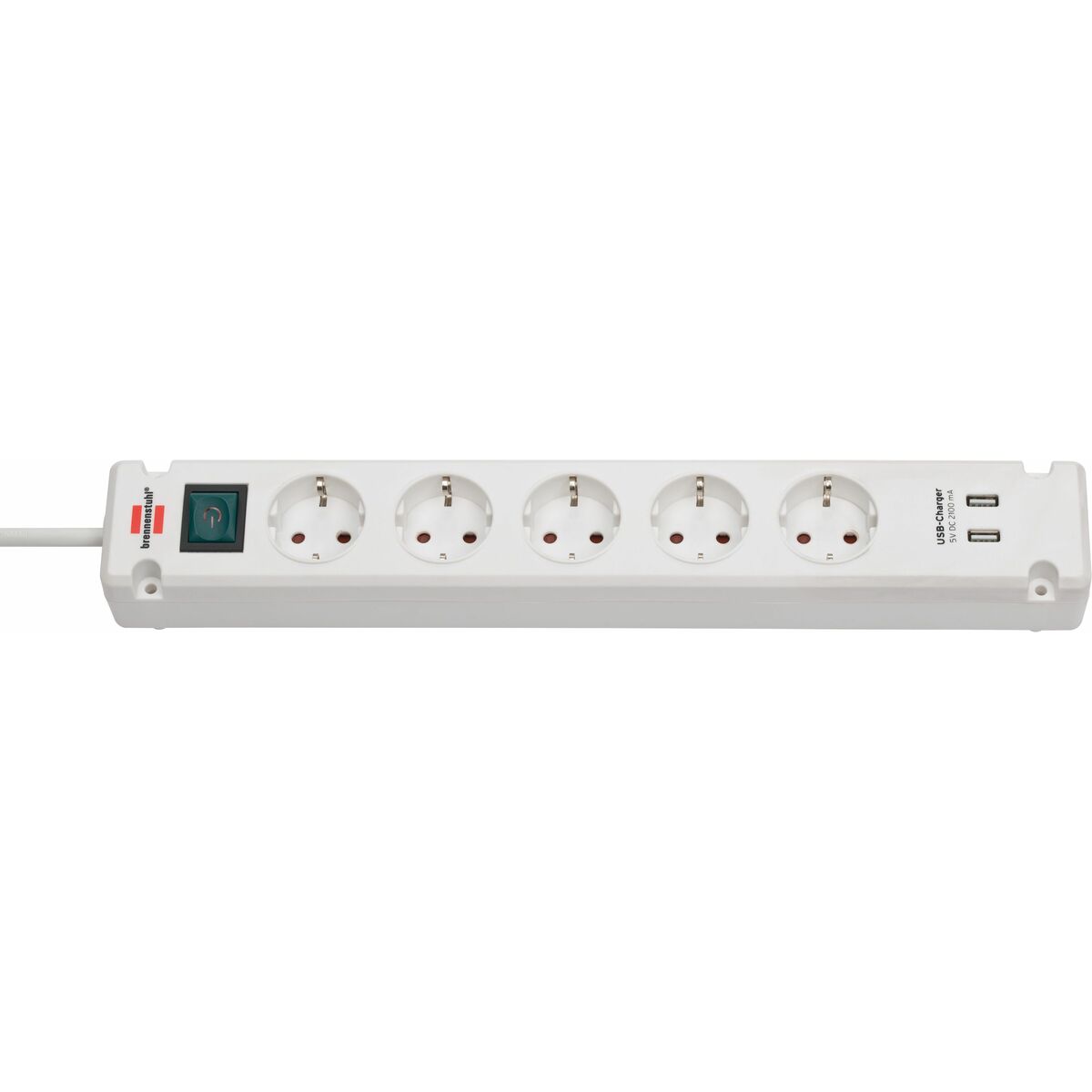 Afbeeldingen van Power Socket - 5 sockets with Switch Brennenstuhl Bremounta 3600 W USB x 2 (3 m)