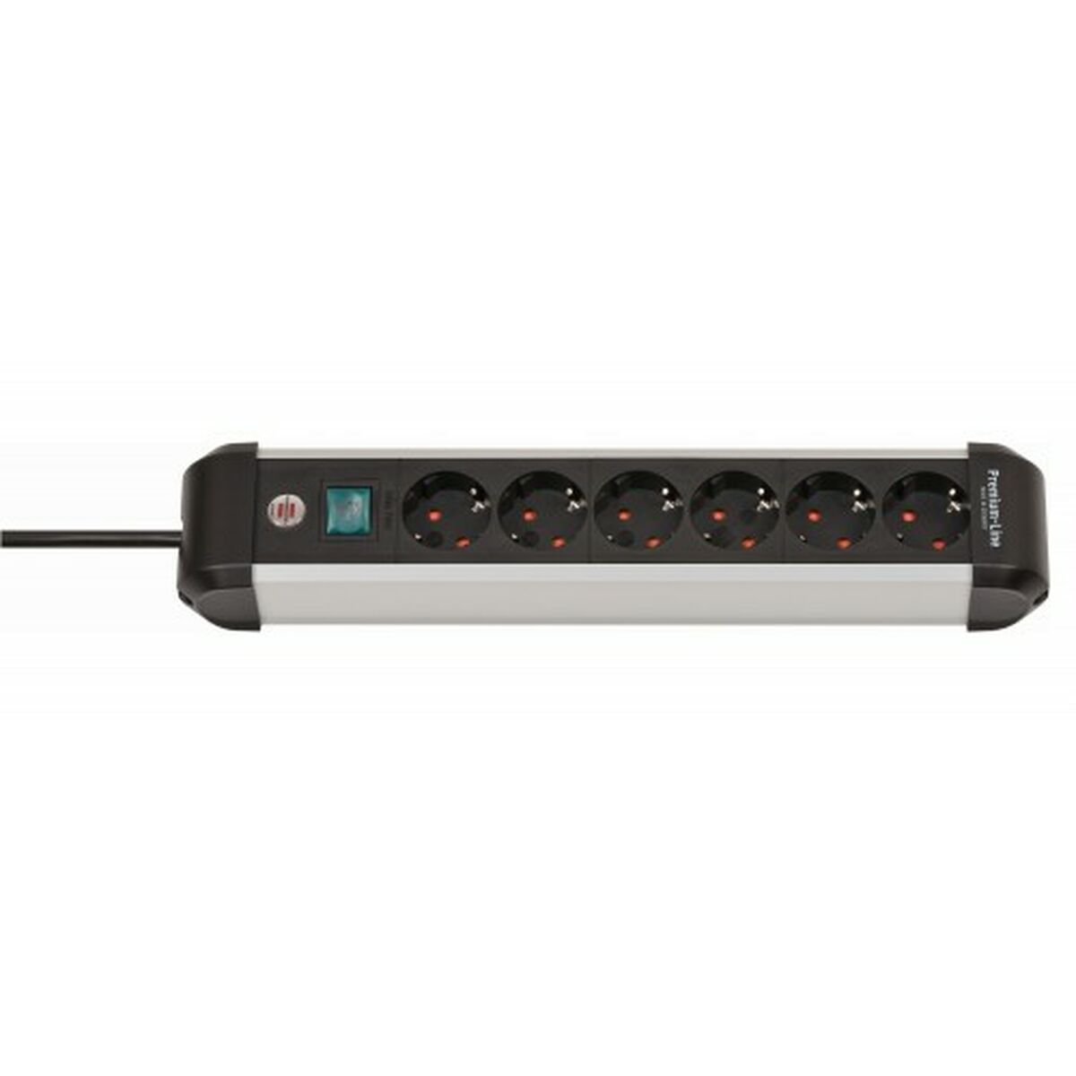 Multiprise 6 Prises avec Interrupteur Brennenstuhl Premium-Alu-Line 3500 W (3 m)