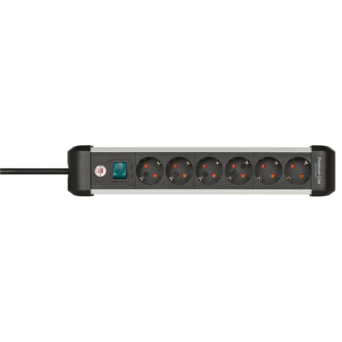 Afbeeldingen van Power Socket - 6 Sockets with Switch Brennenstuhl Premium-Alu-Line 3500 W (3 m)