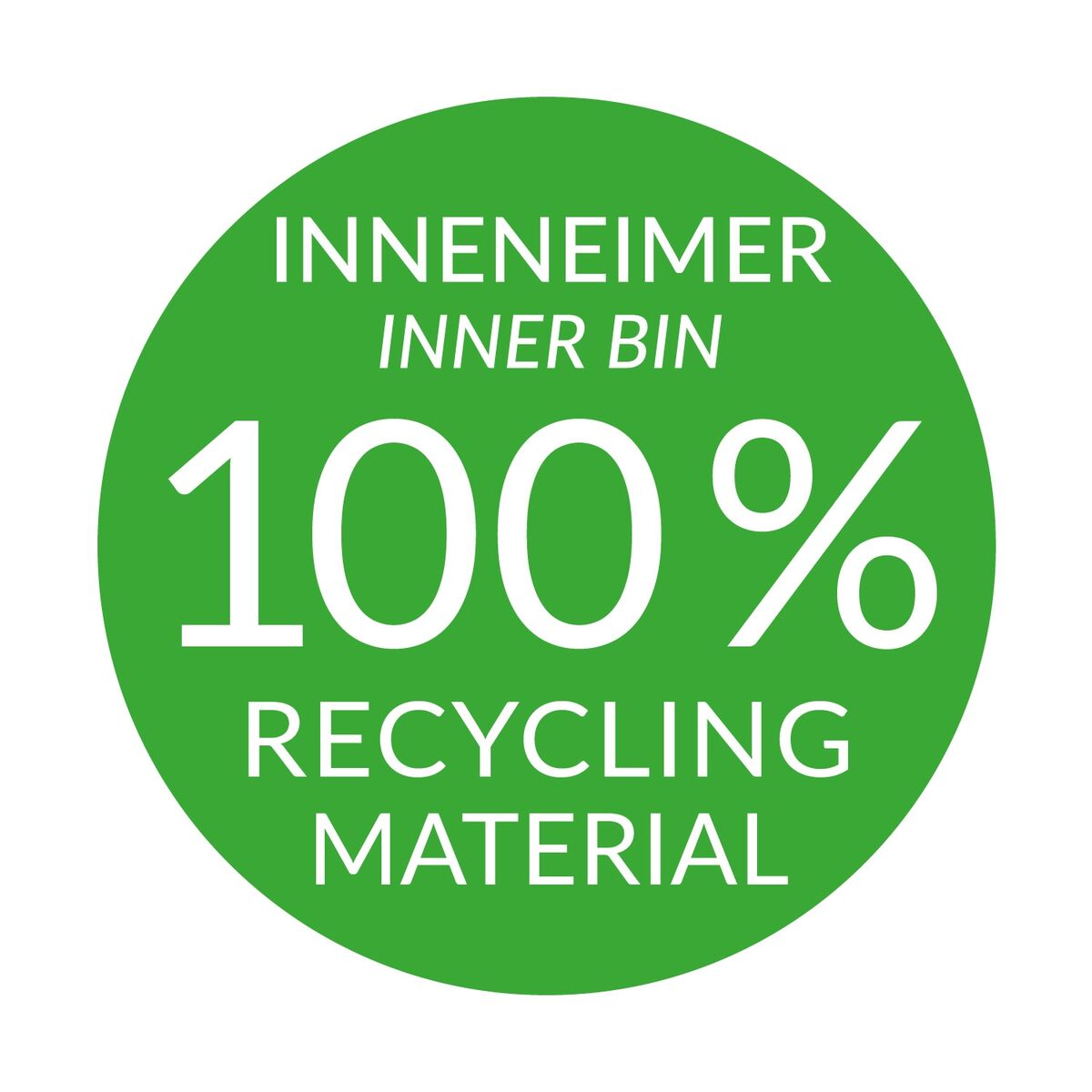 Vuilnisemmer Hailo Compact-Box Staal 15 L Zwart Grijs Integreerbaar
