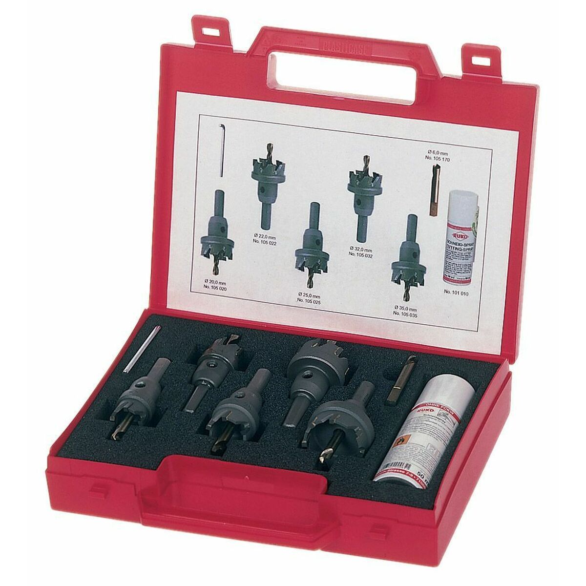 Borenkroonset RUKO 5 Onderdelen