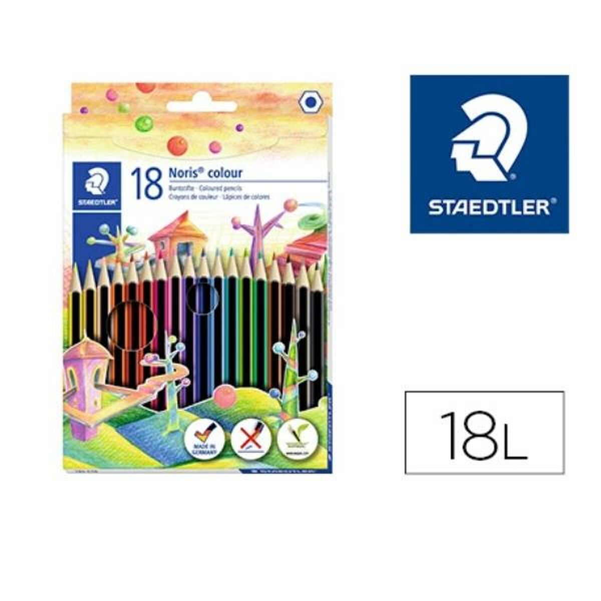 Crayons de couleur Staedtler 185 C18 Multicouleur 18 Pièces